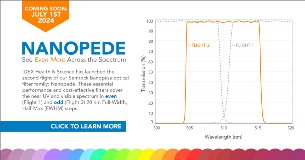 使用 Nanopede™ 滤光片，逐步探索光谱
