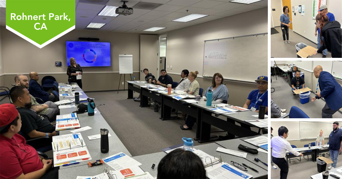 frontline leadership training for employees at Rohnert Park, CA facility